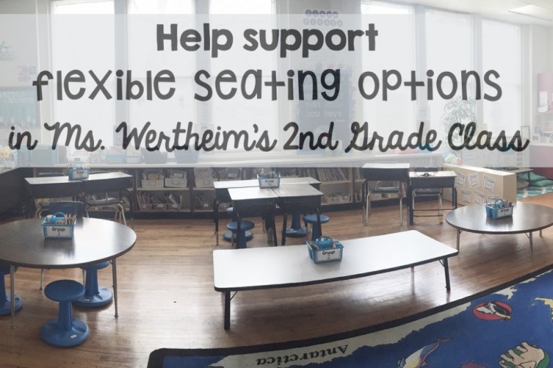 Click here to support Flexible Seating Options by Becca Wertheim